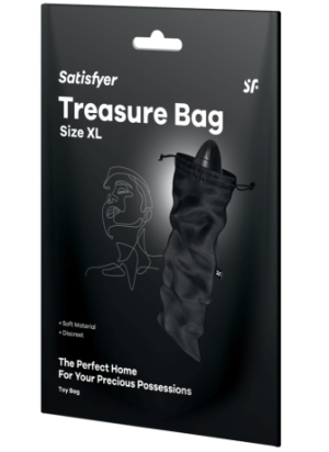 Sac de rangement sextoys noir taille XL Treasure Bag Satisfyer - CC597881